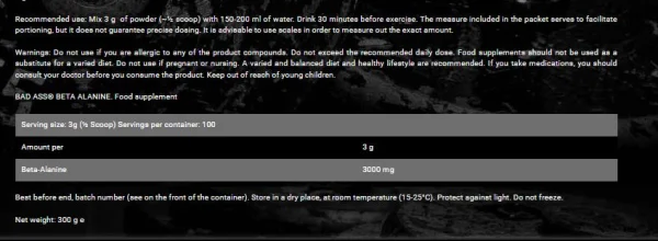 Bad Ass Beta-Alanine